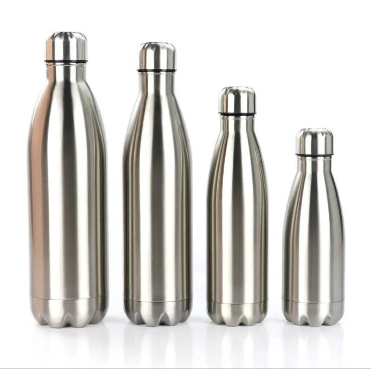 زجاجة مياه من الفولاذ المقاوم للصدأ ذات شكل رصاصة كلاسيكية سعة 500 مل قنينة رضاعة حرارية