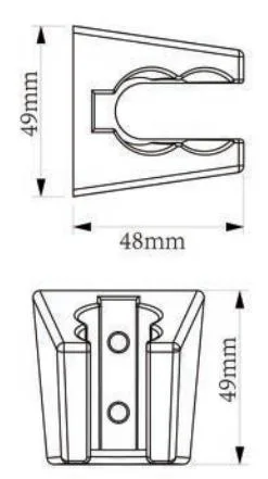 2 Positions Bathroom Accessories Sanitary Ware Shower Set Grab Bar Slide Bar Shower Holder