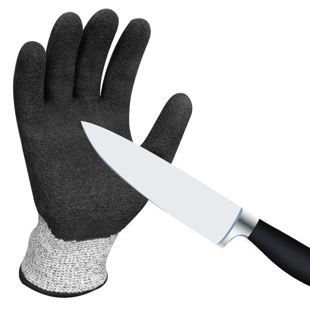 Multi-Protection Working Gloves, Cut Resistant Gloves, Safety Gloves Grey Anti Cut Grip and Cut Resistance Bl12843