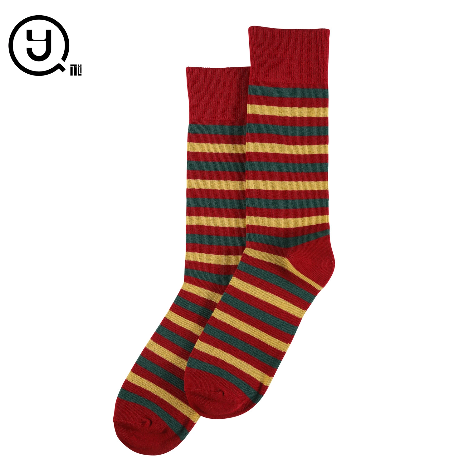 Custom Fashion Funny Pattern Sock Men Colorful Dress Crew Happy Socks, Funky Designer Logo