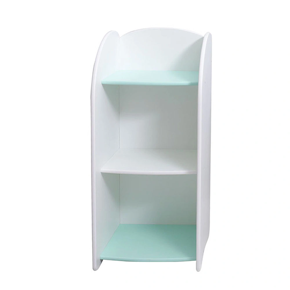 Children's Room Furniture Bookshelf for Kid Three-Tier Storage Rack Cabinet Wooden Bookshelf