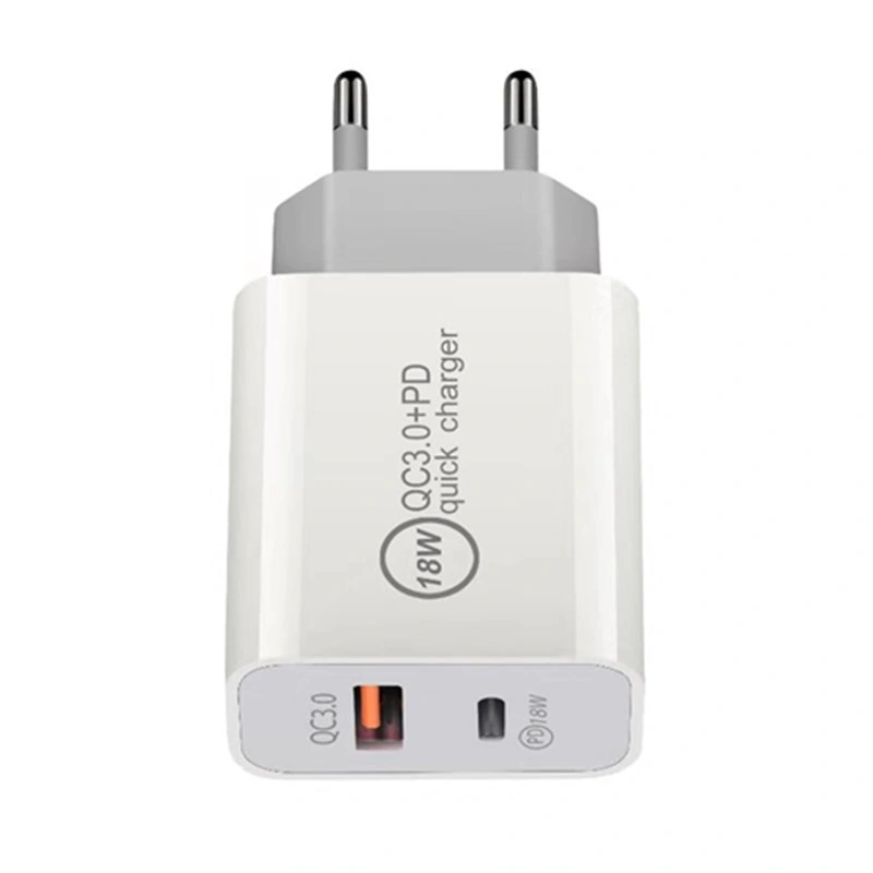 Chargeur USB QC3.0 18 wpd à charge rapide, fiche eu US pour Adaptateur pour téléphone portable