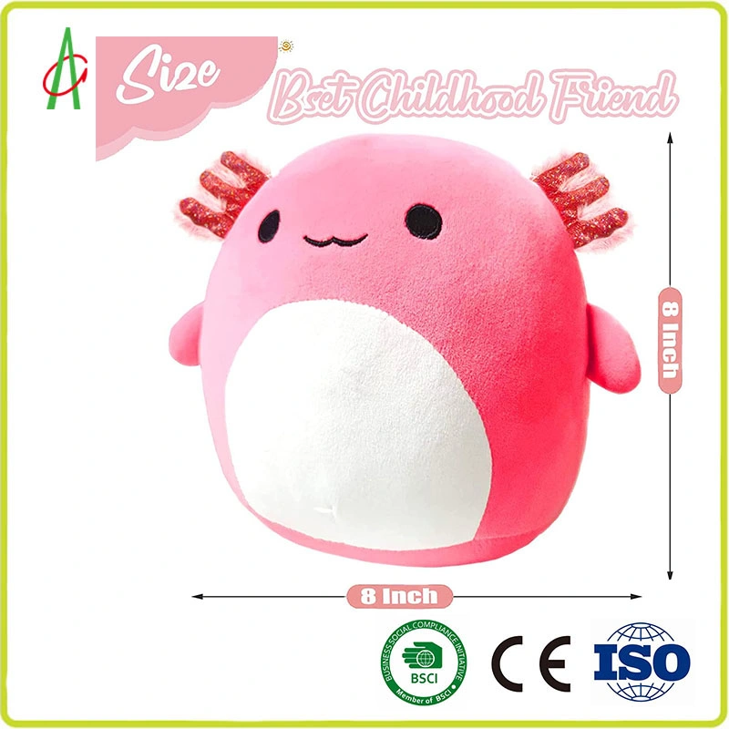 Children Kids Nontoxic Baby 20.4cm Soft Down Cotton Axolotl Plush Pillow