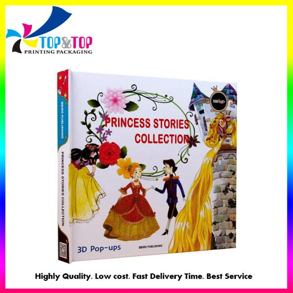 Eco-Friendly Book China Manufacturer Pop-up Children Princess Story Hardcover Board Book Printing