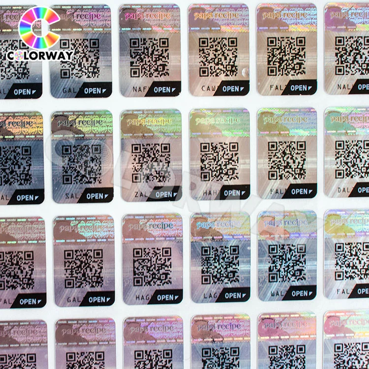 Best Supplier Waterproof 3m Adhesive Security Anti-Fake Hologram Sticker