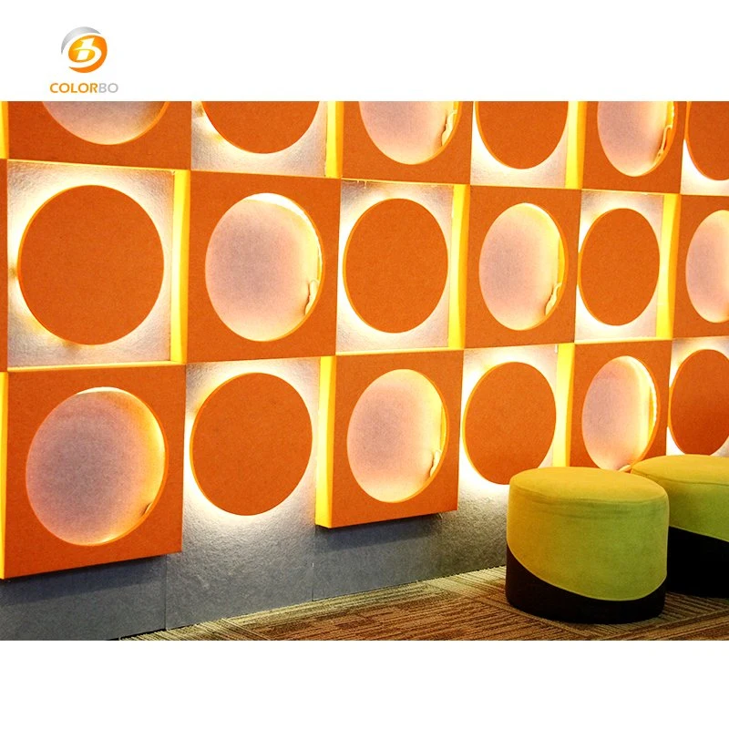 Polyester Fiber Wall Decoration Creative Lamp Belt with KTV Ballroom Hotel Business Class Sound-Absorbing Board