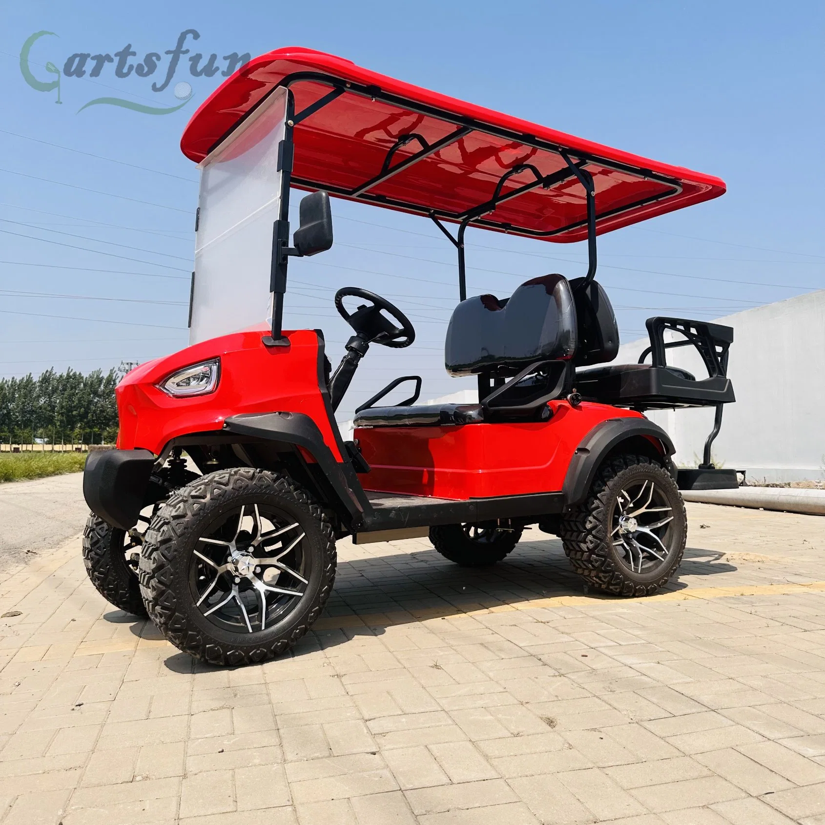 Carrito de Golf de 4 personas de Caza de Gas eléctrico para Golf Cursos