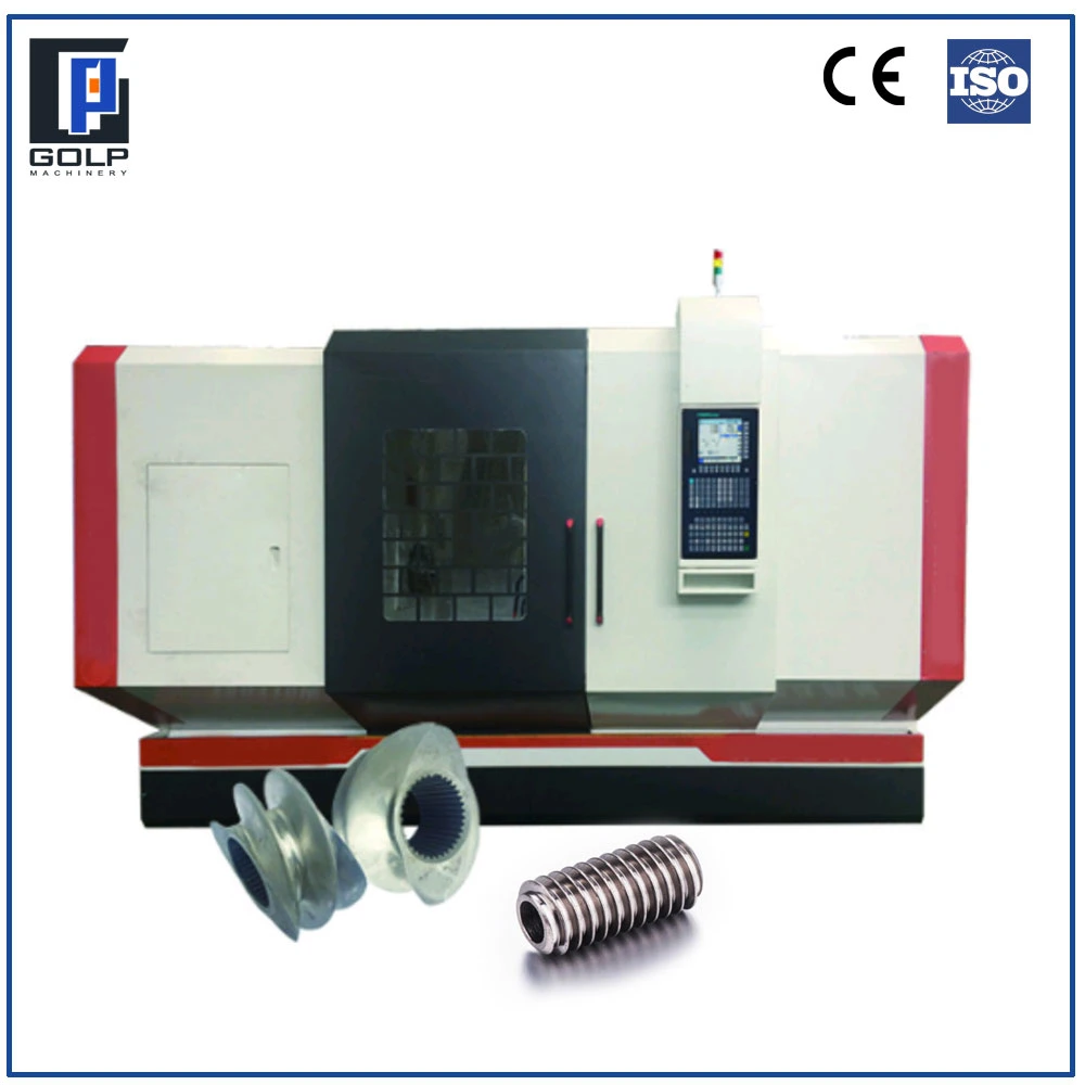 High Strength CNC Horizontal Thread Whirling Machine for Double Feed Screw