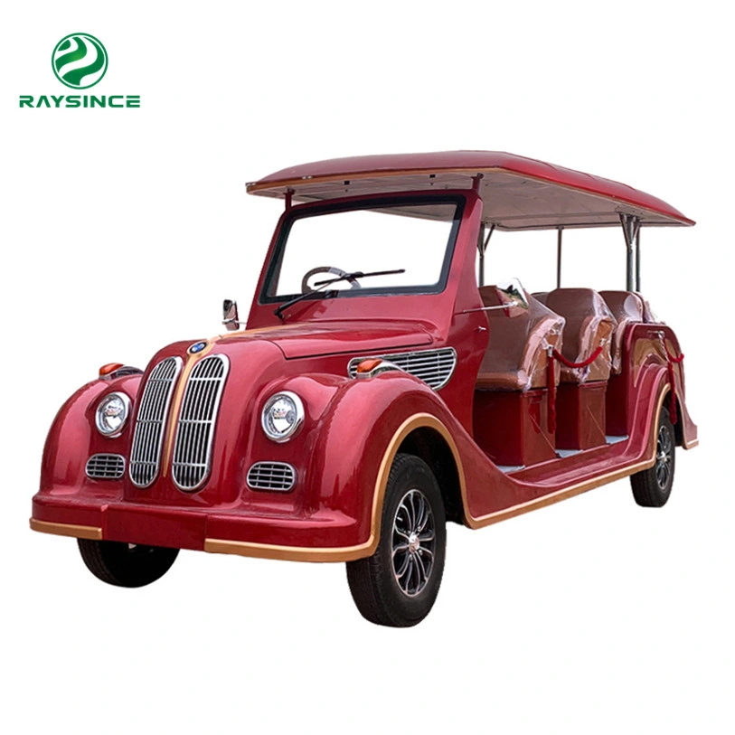 Popular High Power Low Speed Sightseeing Car 11 Seats Electric Retro Car with CE for Village