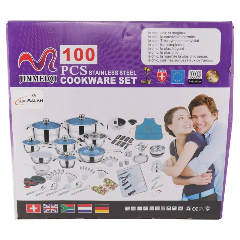 Ensemble de casseroles personnalisées du fabricant Marmite à soupe et marmite à bouillon 100PCS Casseroles