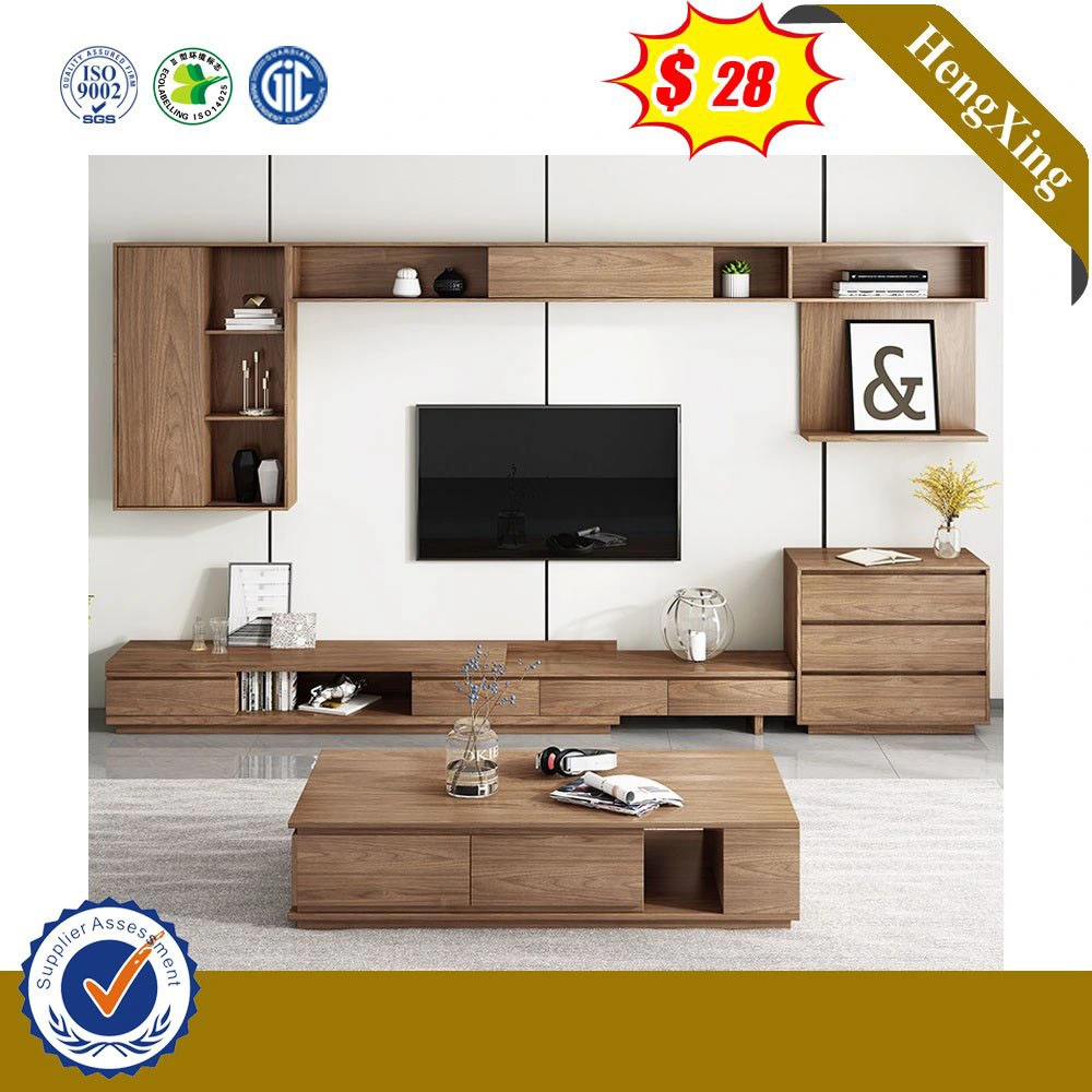 Partículas de madera de la Junta de melamina moderno mueble TV Stand juegos con Escaparate