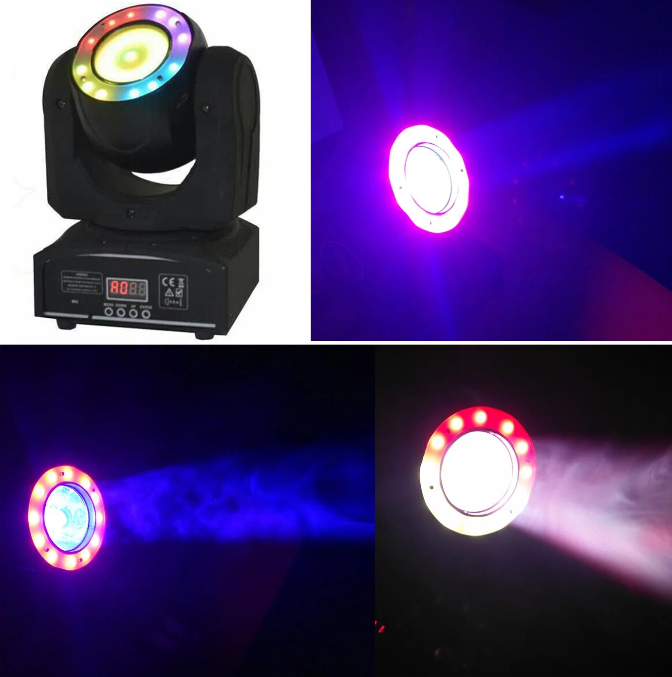 DJ Lighting Mini 60W LED Moving Head Beam and Wash Stage Light