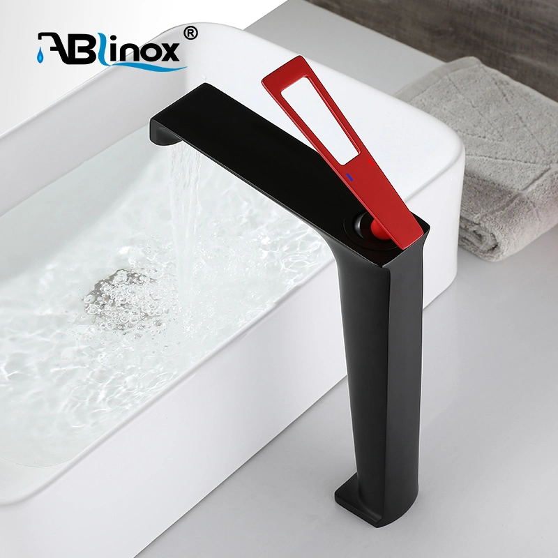 Ablinox Best Selling Modern Design Hot and Cold Bathroom 304 Stainless Steel Hot and Cold Water Mixer Tap