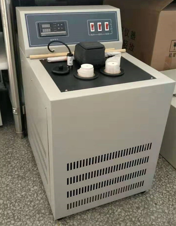 ASTM D97 Manual Type Various Oil Pour Point Cloud Point Testing Machine with 2 Refrigeration Compressors