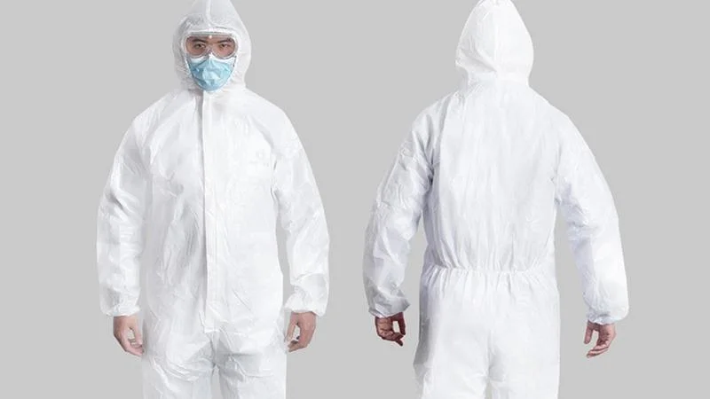 Одноразовый тип 5 6 SMS SS PP PE Nonwoven Safety Покрывало