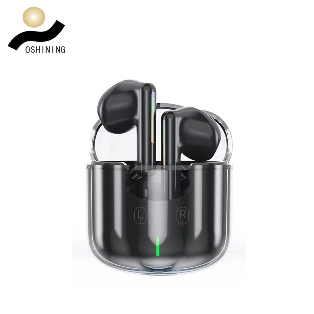 Crystal Portable Mini Wireless Earbuds Bt Headset Gaming in-Ear Earphone Tws