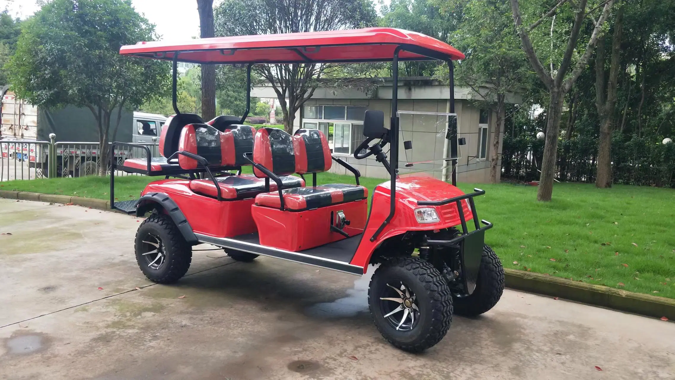 Hot Sale 4 Wheel 2+2 Seater 4+2 Seater Gas Golf Carts Electric Golf Kart