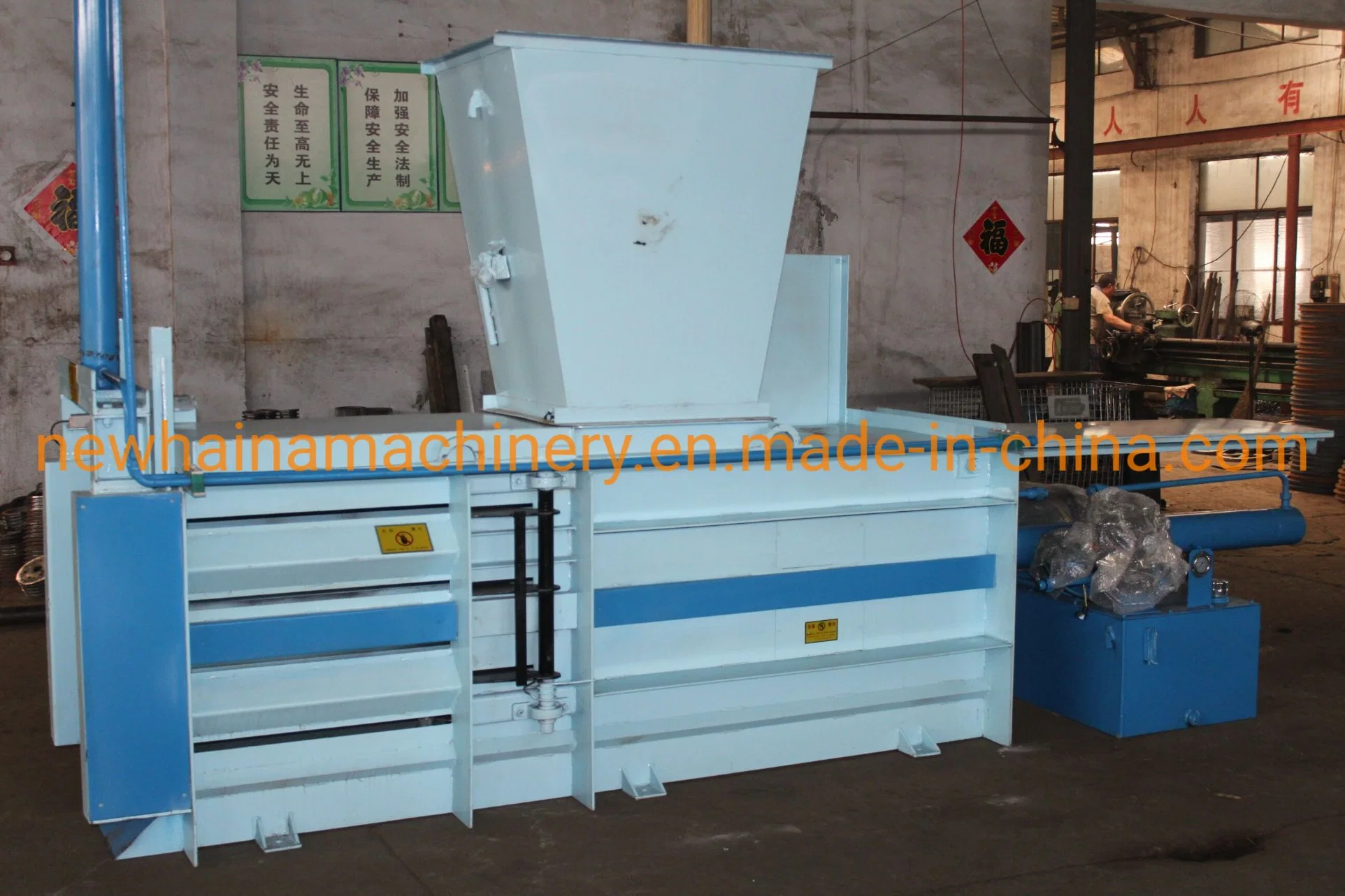 Hydraulic Horizontal Semi-Automatic Press Baler Machine for Waste Paper