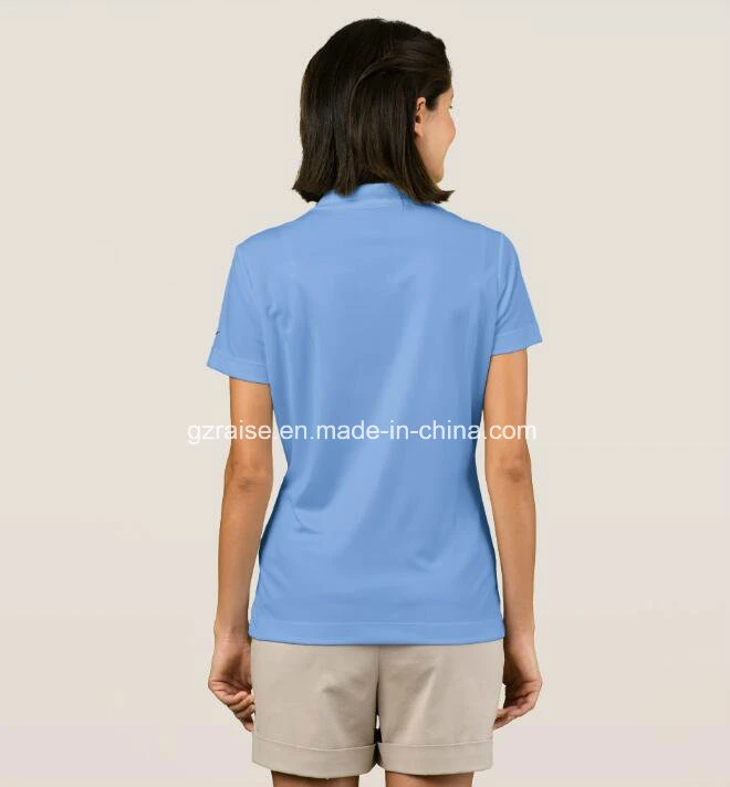 Custom Dry Fit Women's Golf Polo Shirt with Embroidery Logo