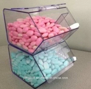 Custom 8" Wide Stackable Acrylic Candy Dispenser