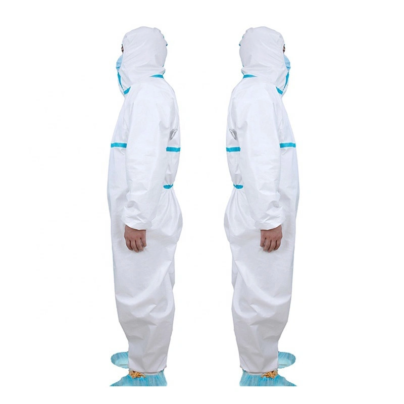 OEM Wholesale/Supplier Protective Coveralls SMS Safety Clothing Isolation Gown Protection Suit Safety Wear