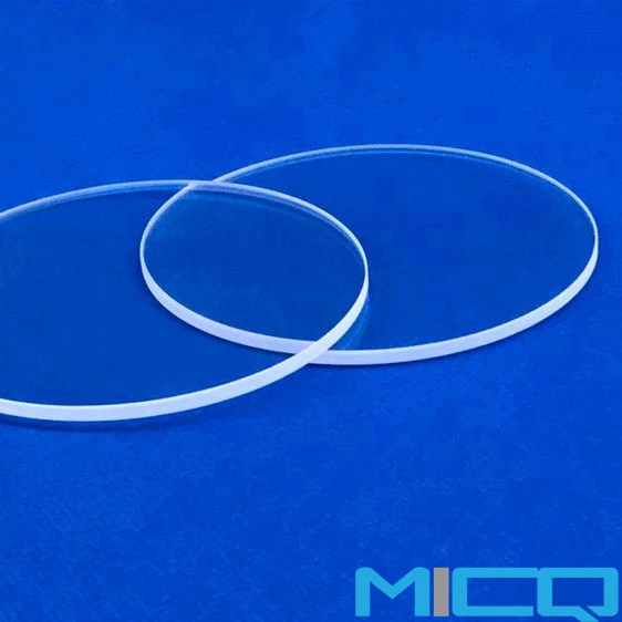 Clear Optical Silica Fused Polished Quartz Glass Plate for UV Lamp