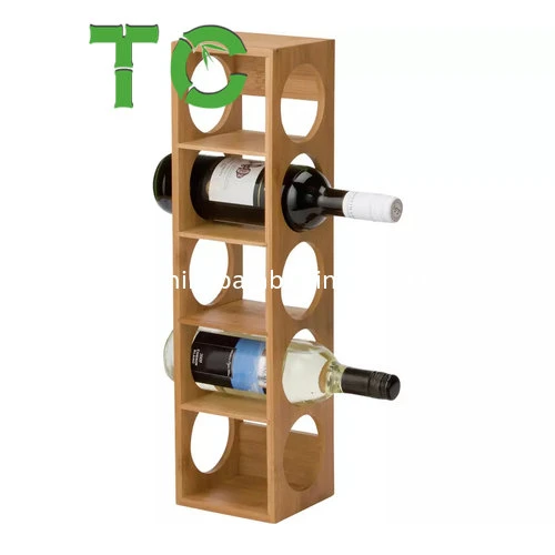 Наращиваемые коммутаторы бамбук вино дисплей для установки в стойку полка для хранения вина на прилавок 5 бутылки вина держатель для хранения подставки
