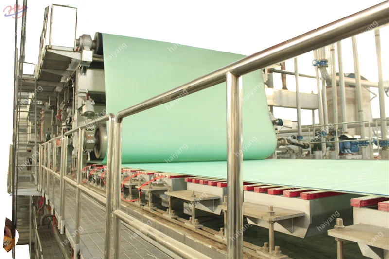 Fourdrinier Wire Haiyang Papermaking Machinery Kraft Making Recycle Paper Machine