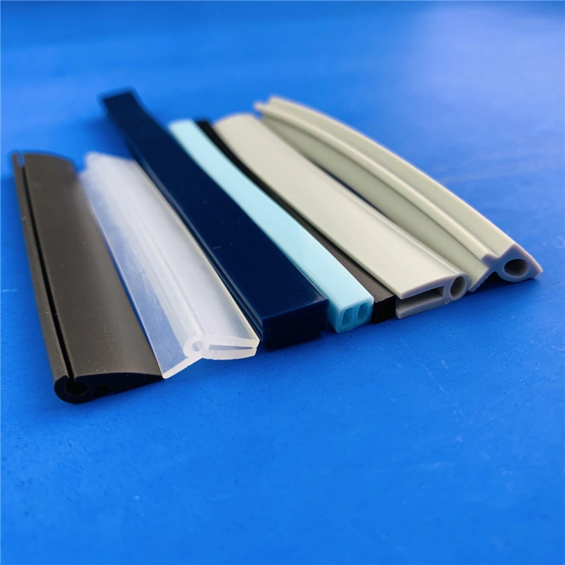 Various Shaped Extruded Silicone Rubber Profiles High Tear Strength