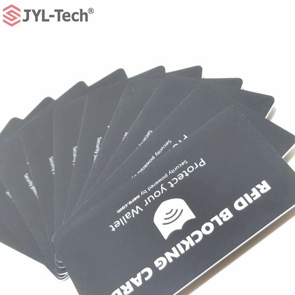 Carte de signalisation de blocage de carte ABS à impression couleur personnalisée Carte de blindage RFID