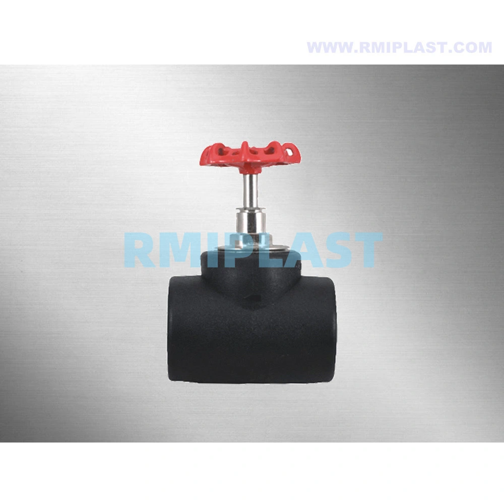 PE Globe Valve of Socket Fusion SDR11 SDR17 HDPE Fittings Welding Valves Pipe Fitting by ISO Pn10 for Water Pipeline System