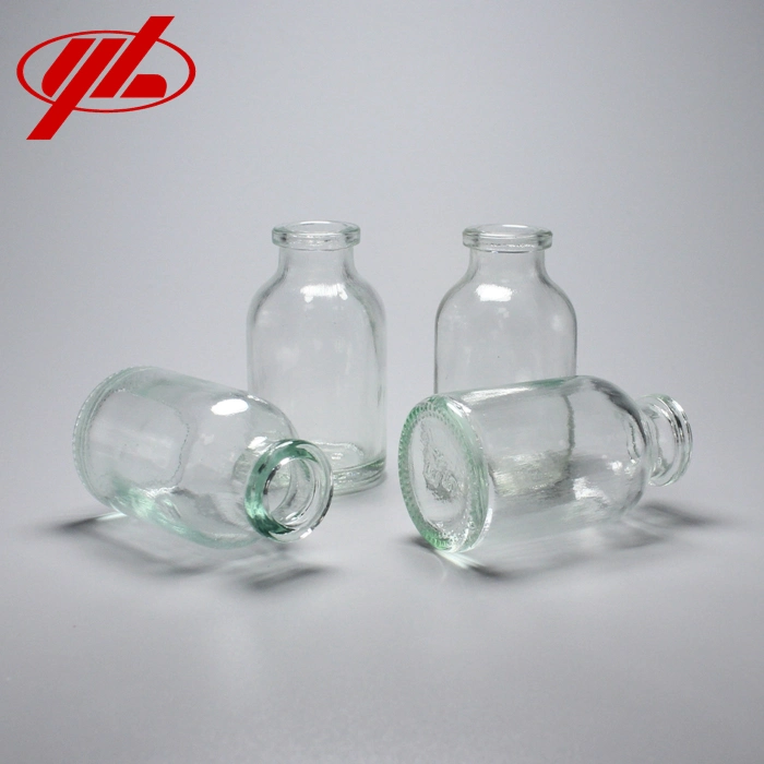 Clear 20ml 30ml 50ml 100 Injection Moulde Glass Bottle for Antibiotic