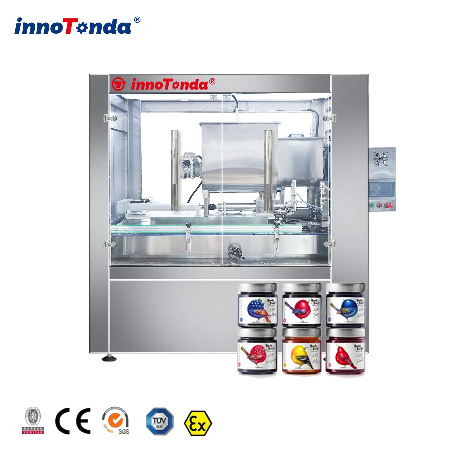 Machine de remplissage/bouchage/lavage/rétrécissement du bouchon/étiquetage/séchage/stérilisation/mise en caisse de bouteilles en verre.