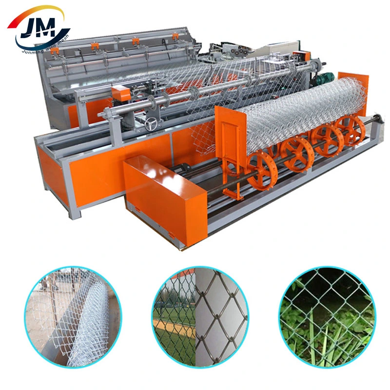 China fábrica de control PLC alambre de diamantes malla de cadena de enlace Esgrima Netting Making Machine for Net