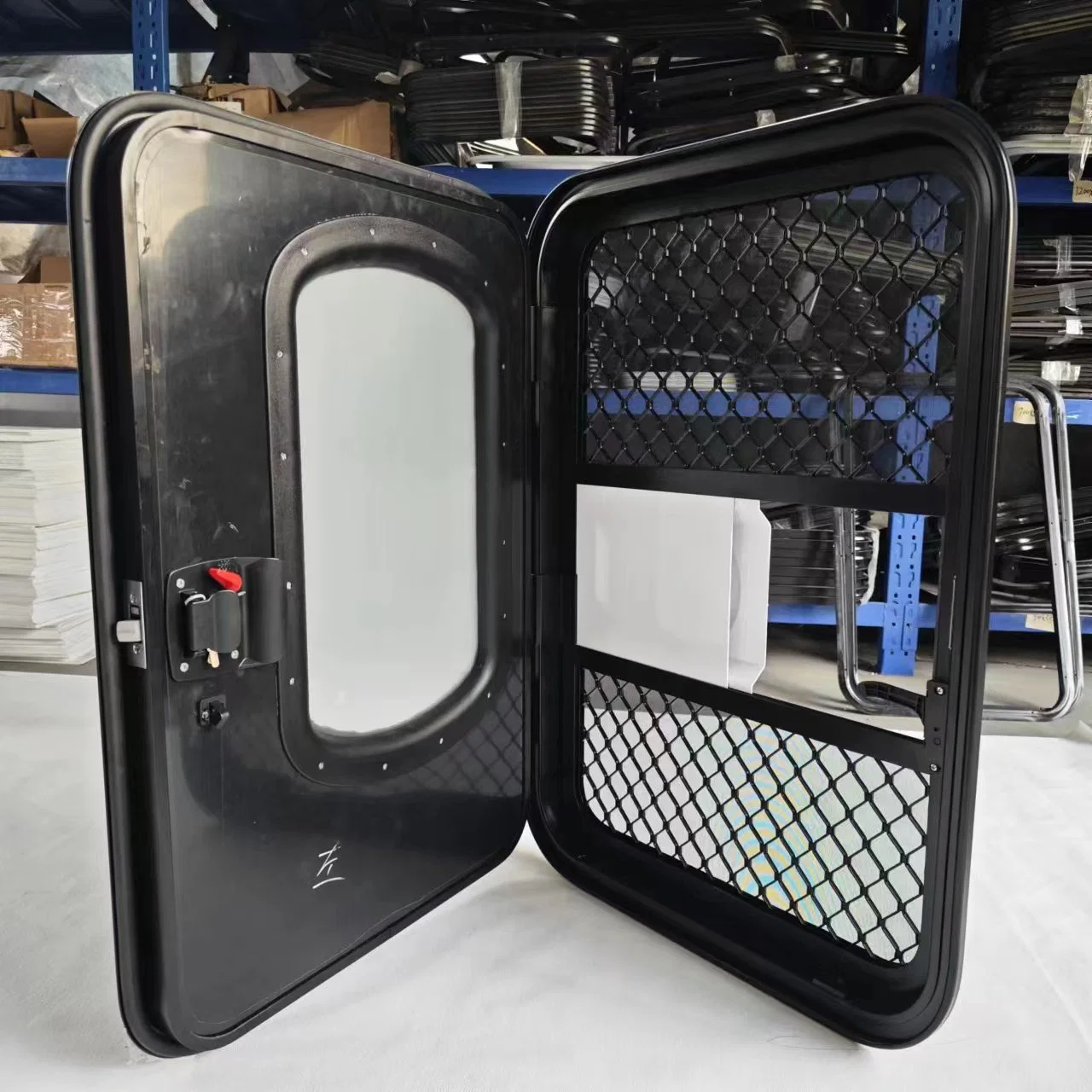 Caravan Trailer Accessories Fly-Screen Door with Window and Inner Screen Flynet