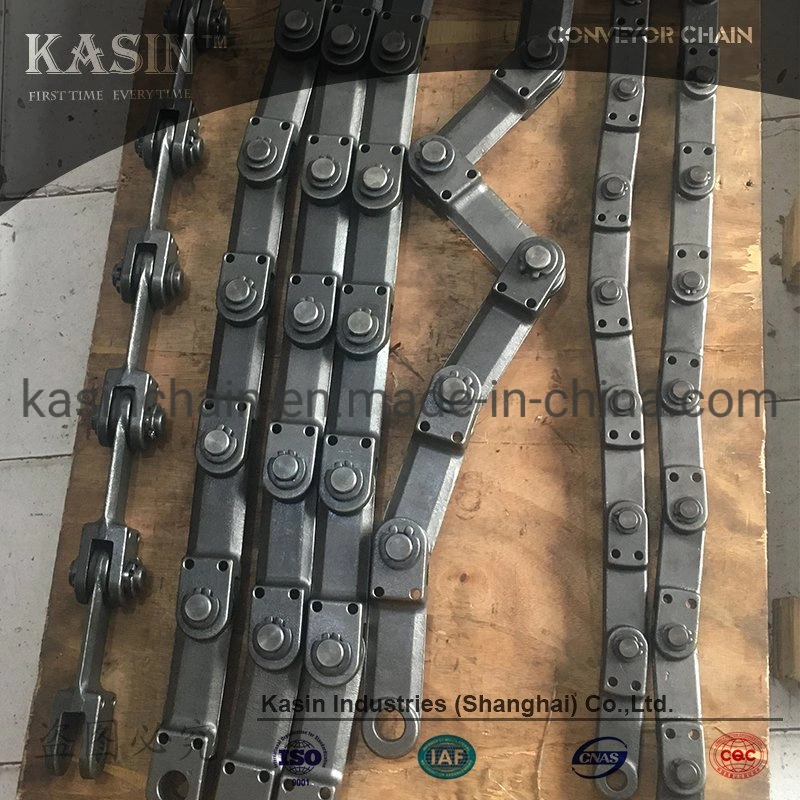 Conveying System Transmission Parts High Tensile Forged Chain with Pitch 102 Conveyor Link From Kasin Factory Made in China