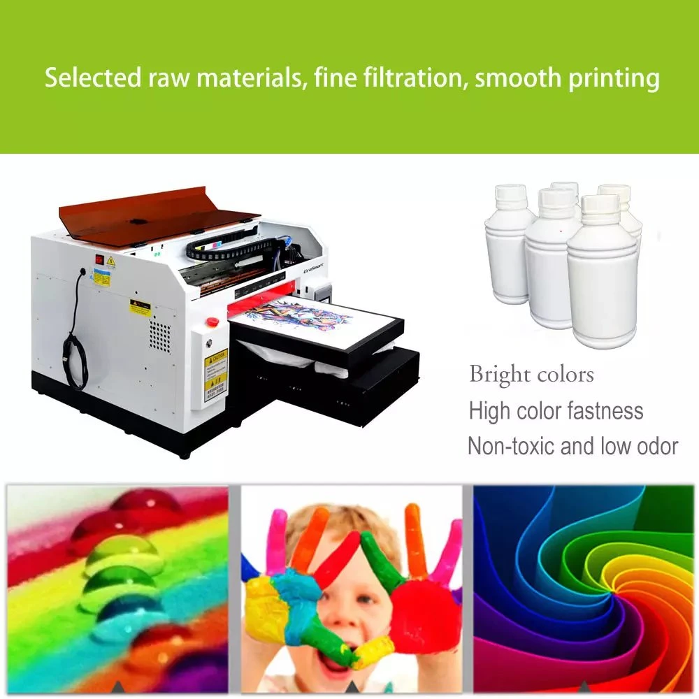 Impressão com pigmento Têxteis Digital DTG a tinta de impressão