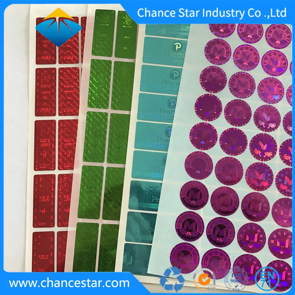 Custom Different Label Colors 3D DOT Matrix Hologram Stickers