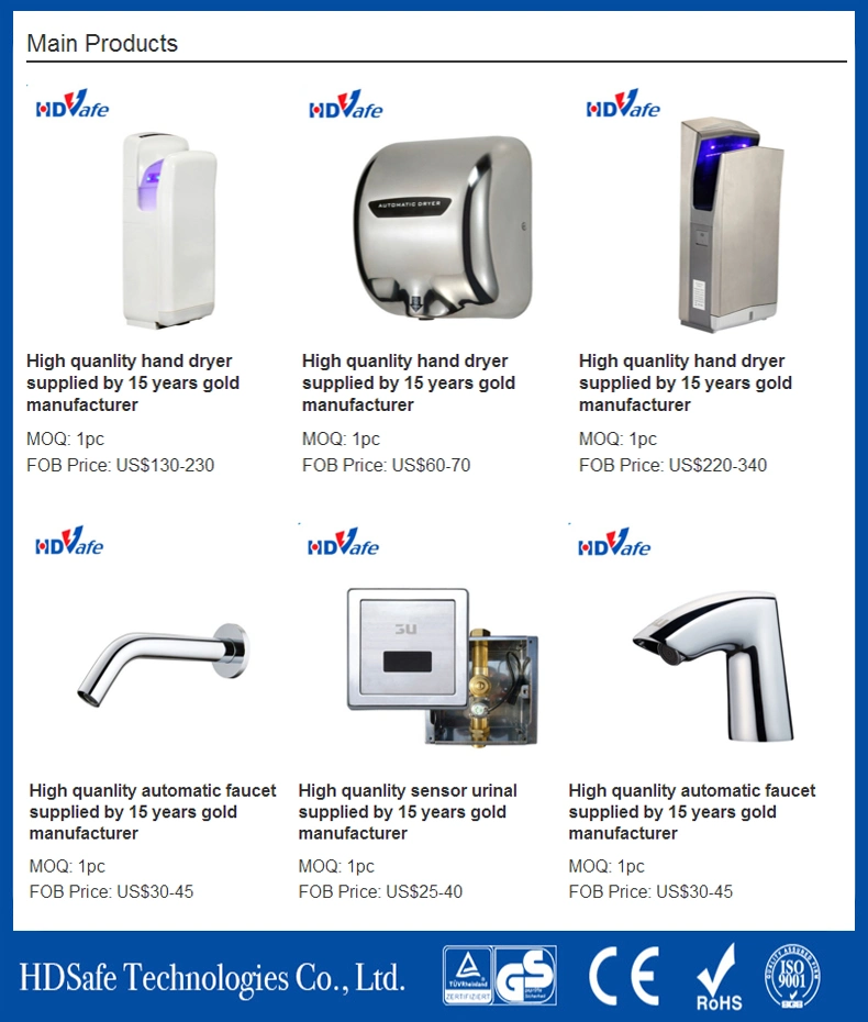 Manufacturer Bathroom Fittings Surface Mounted Automatic Air Hand Dryer