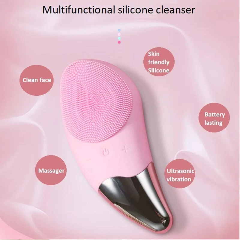 Wasserdichte Bürste Gesichtsreiniger Haut Silikon Scrubber Care Beauty Device