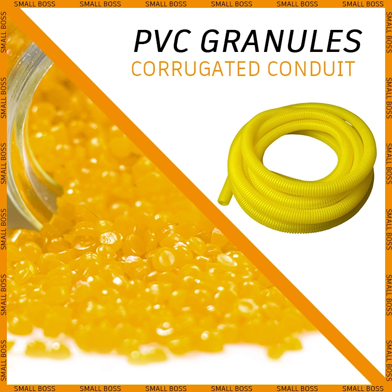 Soft PVC Granules Compound for Extrusion Anti-UV Plastic Pellets Corrugated Conduit