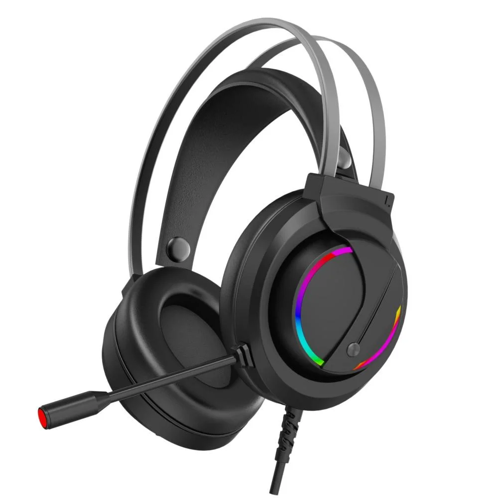 Auriculares Bluetooth ® para juegos con auricular estéreo de sonido envolvente LED RGB Light Ear Con micrófono