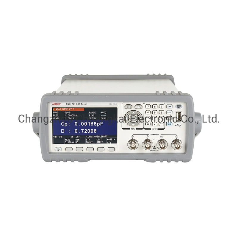 Tonghui Th2817c+ Lcr Meter 6-Digit Reading Resolution Soft Power Switch