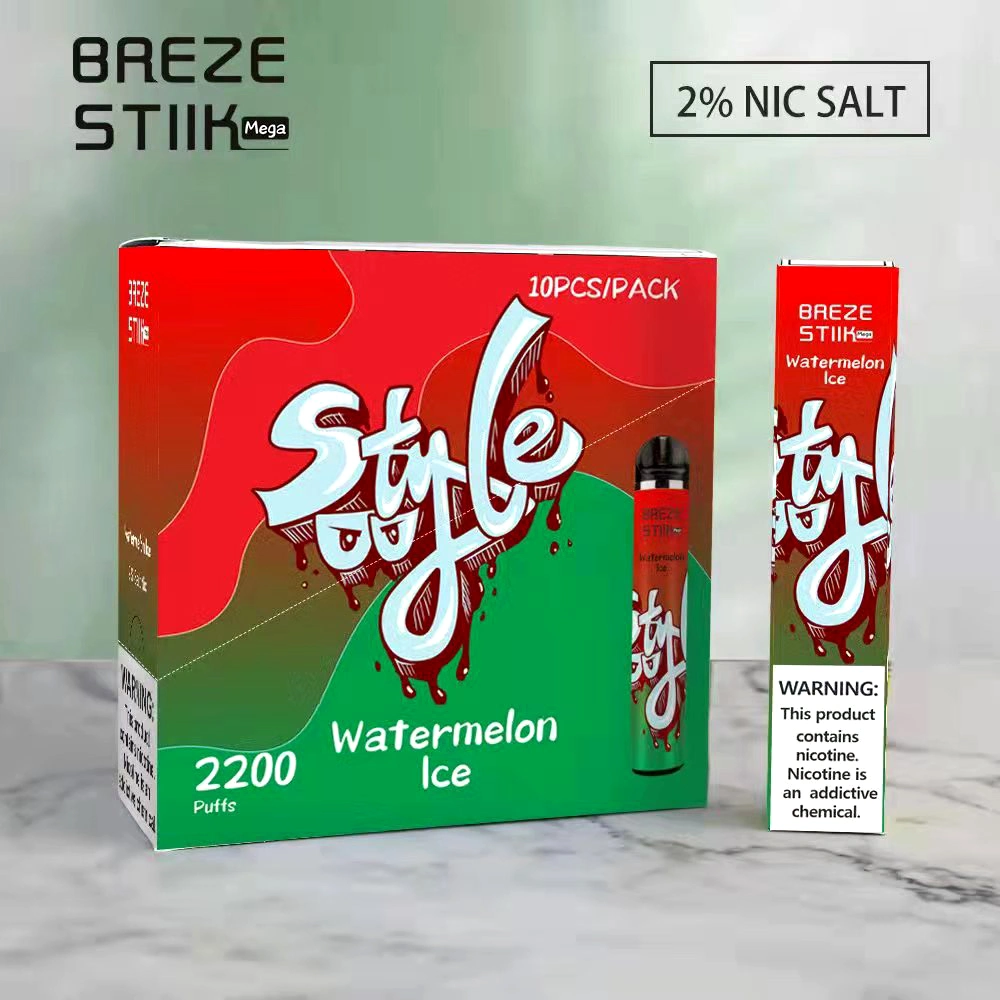 China Hot selling vaporizer Breze Stiik 2200puffs Vape E سجائر بالجملة القرد