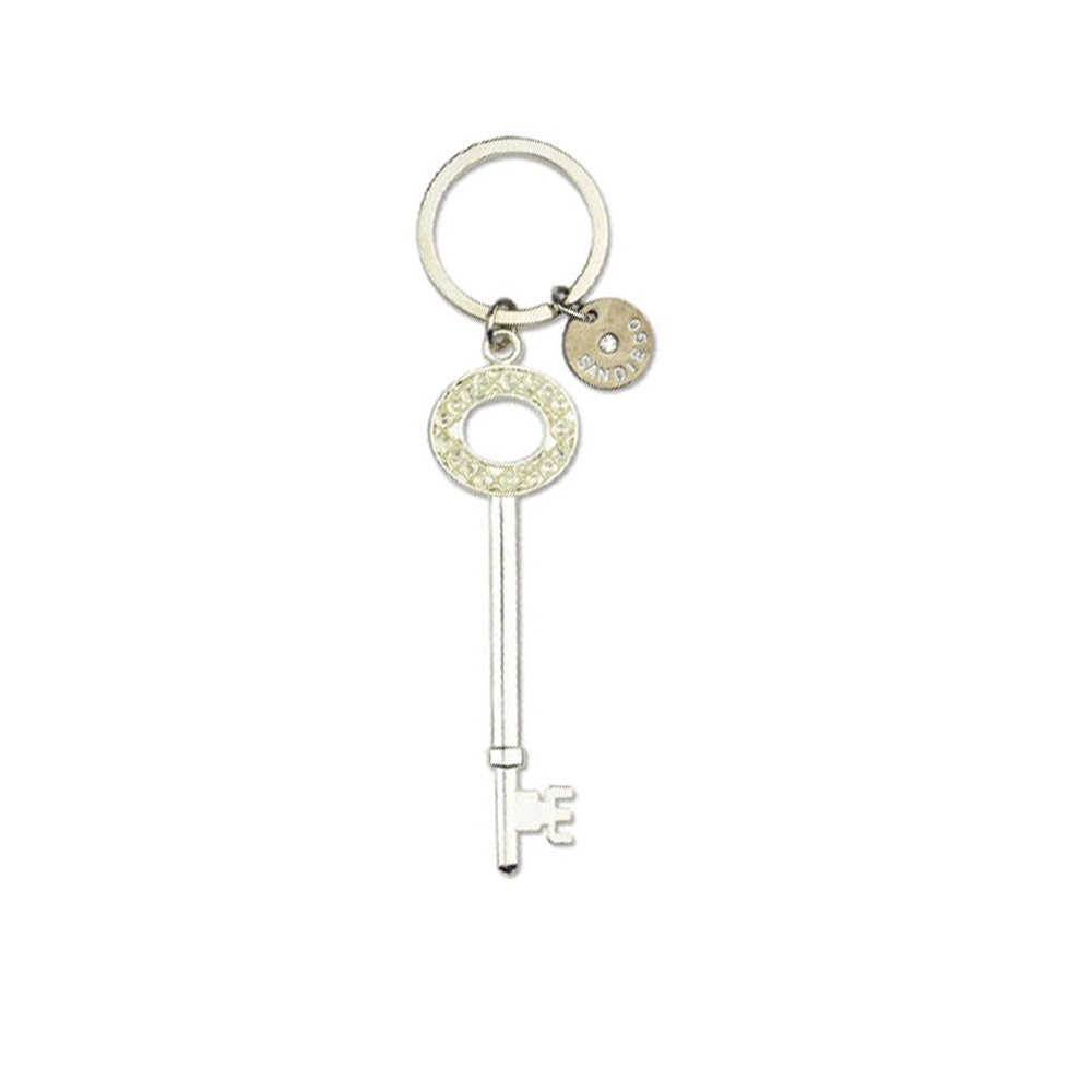 2022 New Wholesale Customized Zinc Alloy Metal Silver Key Chain/ Keyring