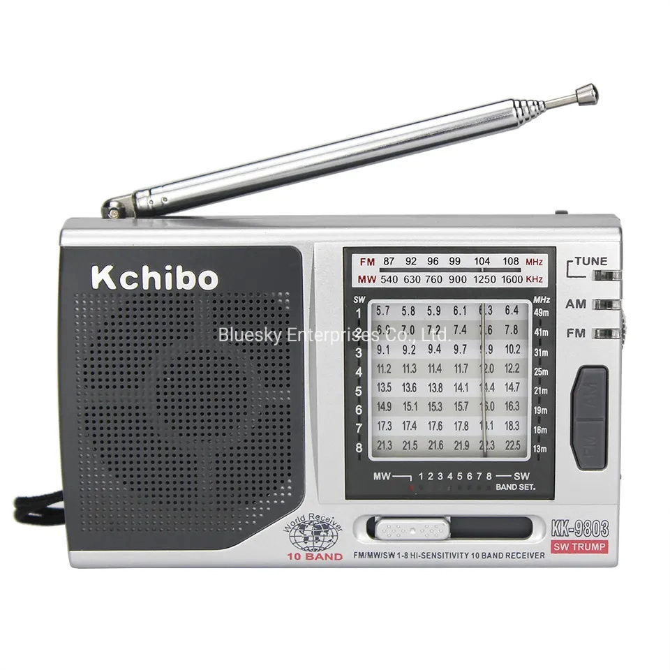 Kk9803 radio portátil FM am SW Radio Digital Radio Kchibo KK-9803