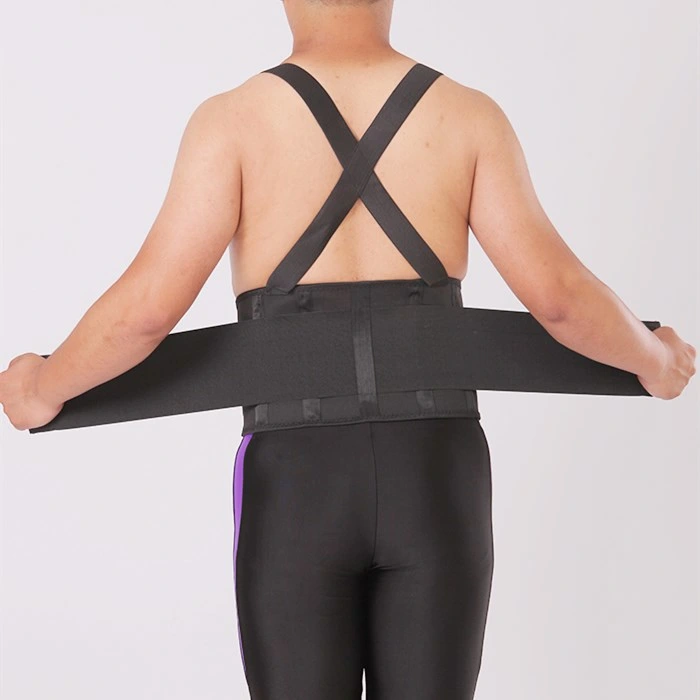 El Nylon negro tirante inferior de la correa de soporte de la espalda cintura