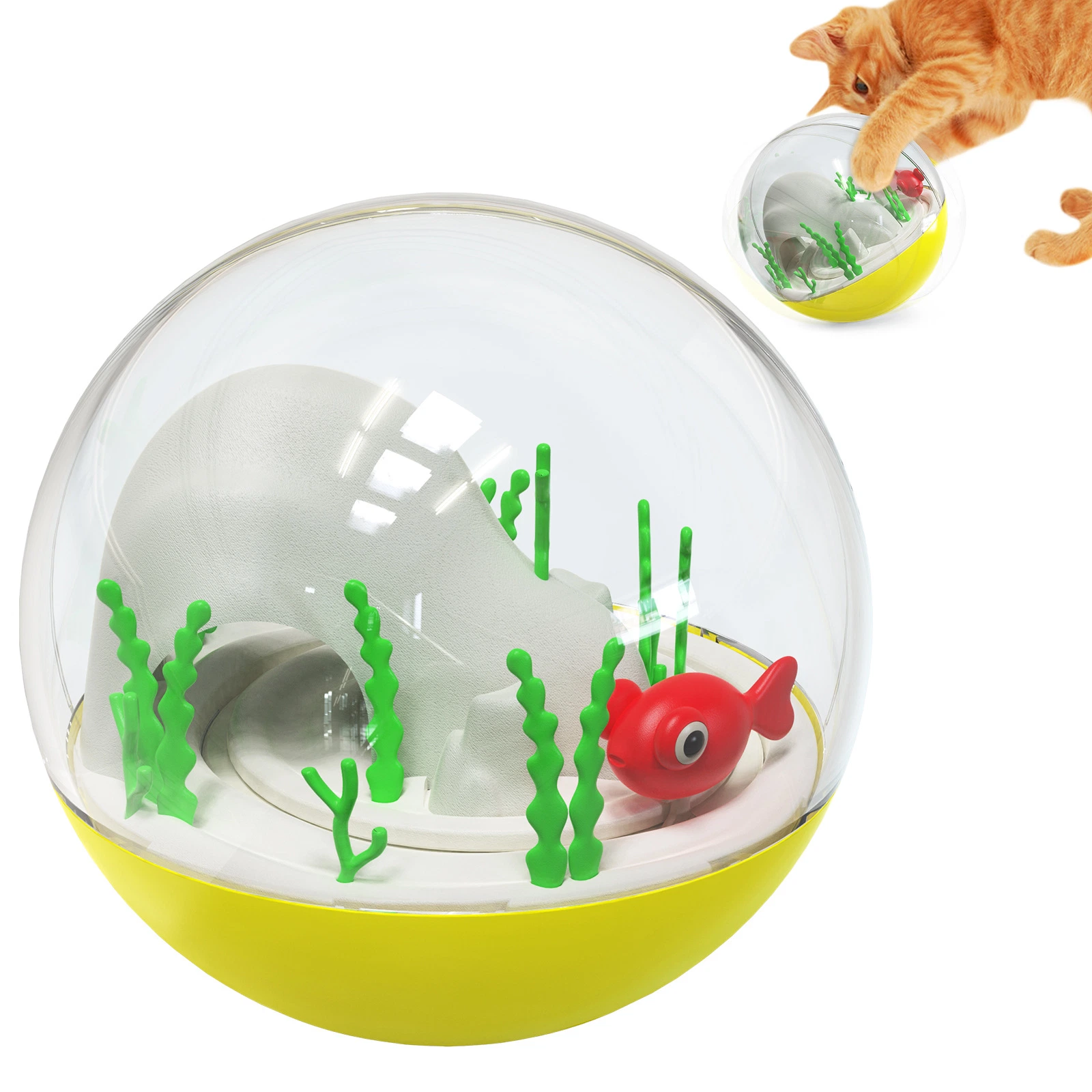 Pet Multifunctional Supplies for Cats Tumbler Electric Fish Ocean Ball Cat Toy Wbb18691