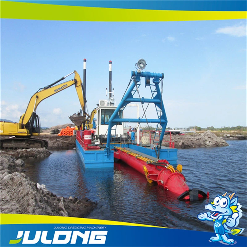 Китай Julong 6 дюйма-28 дюйма режущий блок всасывания Dredger Dredger песок речной Dredger для продажи