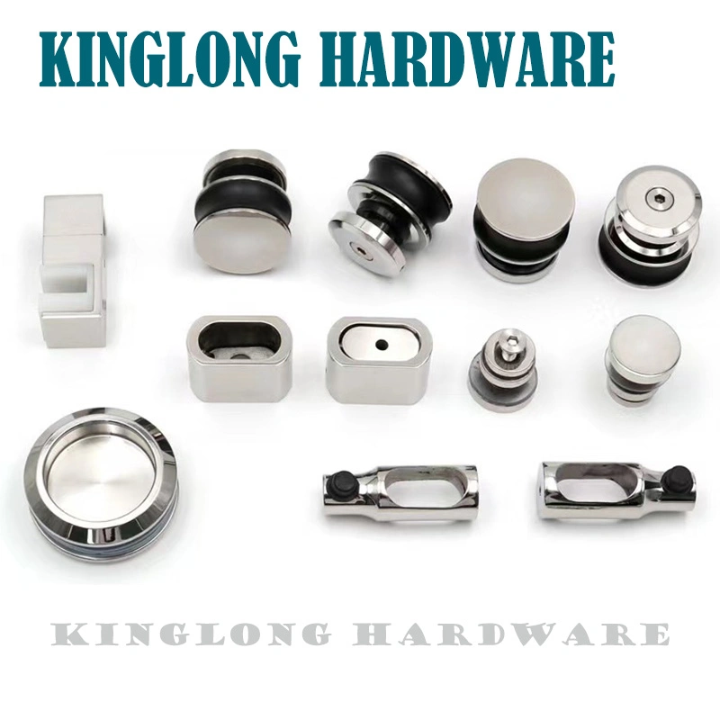 Stainless Steel Bathroom Hardware Shower Door Fitting Casting Glass Sliding Door Tube Stopper